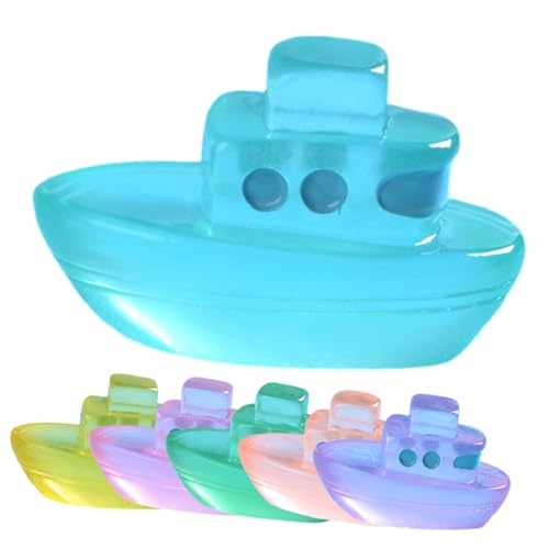 VICASKY 30 Teiliges Miniatur Boot Fluoreszierende Mini Bootsfiguren aus Resin Doppelschichtige Mikro Landschaftsdeko Farbige Nachtlicht Boote für Puppenhaus Dekor Strand und VICASKY 30 Teiliges Miniatur Boot Fluoreszierende Mini Bootsfiguren aus Resin Doppelschichtige Mikro Landschaftsdeko Farbige Nachtlicht Boote für Puppenhaus Dekor Strand und von VICASKY