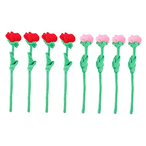 VICASKY 32 STK Plüschrose hochzeitsdeko hochzeits Dekoration gefüllte Rosenblüte Plüschfigur Spielzeug bastelset Blumenstrauß Dekor Szenenlayout Bouquet Stoff Kristallplüsch von VICASKY