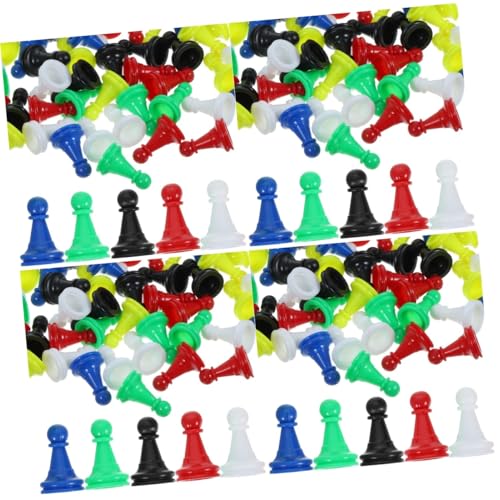 VICASKY 384 STK Hohle Kunststoff-Checker Tabletop-Spielkomponente Zubehör für Brettspiele Mini Schach knobelspiele für Kinder rätselspiele Kinder Brettspiel Plastikschach Lernspielzeug Abs von VICASKY