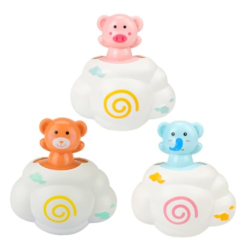 VICASKY 3St Badespielzeug Bath Toys Bath time Toys Bear Bath Toys Floating Bath Toys Pig Bath Toys Environmental Bath Toys Elephant Bath Toys Safe Bath Toys Wolke Badewanne von VICASKY