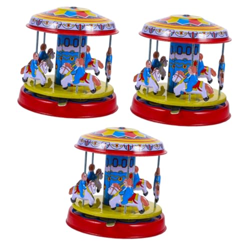 VICASKY 3St Blechspielzeug kinderspielzeug hühner Spielzeug Vintage Spielzeug Wind-up Spielzeug Aufziehen Karussell Retro-Spielzeug Windspielzeug neuartige Aufziehspielzeuge Schmiedeeisen von VICASKY