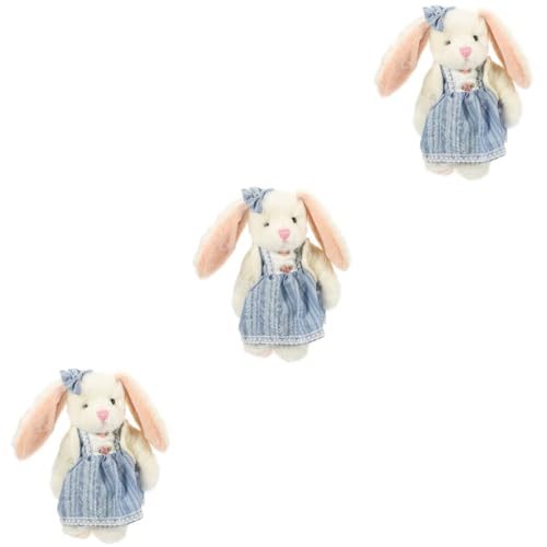 VICASKY 3St Kaninchen Plüschtier Ostern Plüschtiere Neujahrs-Maskottchen-Puppe Kinder Kuscheltier für Kinder Kuscheltiere für Mädchen Plüschspielzeug für Mädchen PP Baumwolle von VICASKY