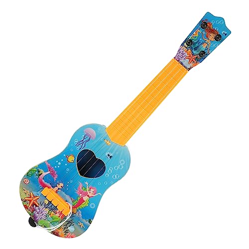 VICASKY 3St Kinder Gitarre kinderinstrumente Kinder musikinstrumente anfänger Gitarre Toys for Spielzeug Mini-Ukulele Gitarrenmodell Cartoon-Ukulele-Spielzeug Plastik Colorful von VICASKY