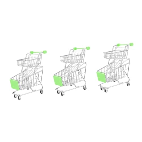 VICASKY 3St Mini-Einkaufswagen Mini-Supermarktwagen Babyspielzeug Spielzeug einkaufswagen Mini einkaufswagen Spielzeuge Kinderwagen Einkaufswagen-Spielzeug Spielzeug-Supermarktwagen Abs von VICASKY