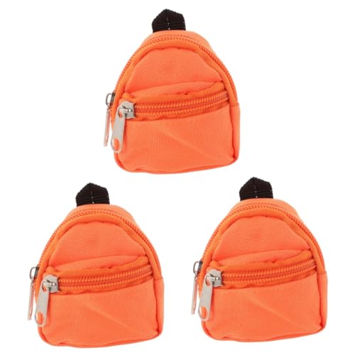 VICASKY 3St Puppenrucksack Miniaturen-Rucksack Mini-Rucksack für Puppen Mini-Rucksäcke Kinder sammlerstücke Spielzeuge Büchertasche Mini- -Rucksack Mini-Schultasche Stoff von VICASKY