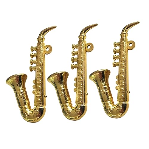 VICASKY 3St Saxophon bastelzeug tischdeko esstisch für Kinderzimmer Mini-Saxophon- Saxophon Instrumente für Kinderinstrumente Golden von VICASKY