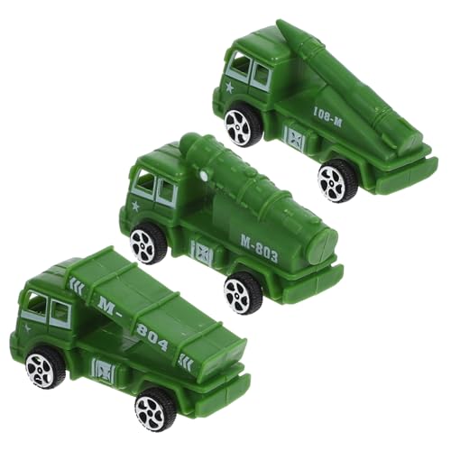 VICASKY 3St Spielzeugauto Auto puppenwagen Cartoon-Auto- Autospielzeug aus Kunststoff Miniaturauto zum Zurückziehen Kinderspielzeug Junge Auto Abs Green von VICASKY