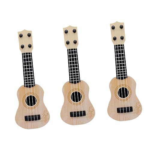 VICASKY 3er Set Mini Gitarren Musikinstrument Für Frühe Bildung Ideale Anfänger Gitarre Zufällige Farben Musikspielzeug Für Kleinkinder von VICASKY