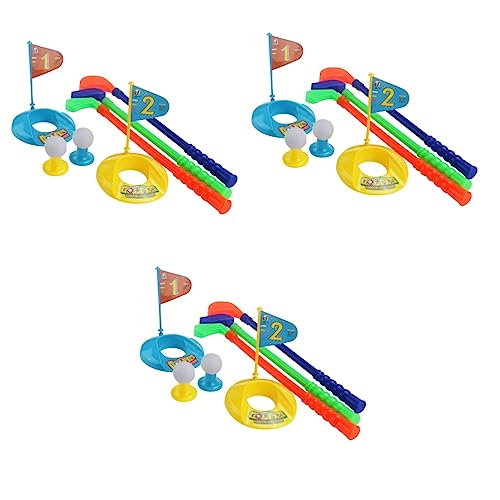 VICASKY 3st Golfer-Spielzeug Minigolfspielzeug Spielzeug Für Draußen Outdoor-Spielzeug Für Kinder Golfspielzeug Für Babys Minigolf-spielset Bälle Im Freien Outdoor-spielset Für Kleinkinder von VICASKY