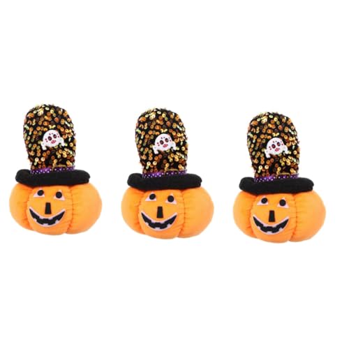 VICASKY 3st Kürbispuppendekoration Gefüllte Halloween-spielzeuge Taschenfüller Für Halloween-leckereien Fluffig Gefüllter Kürbis Halloween-kuscheltiere Halloween- Pp Baumwolle von VICASKY