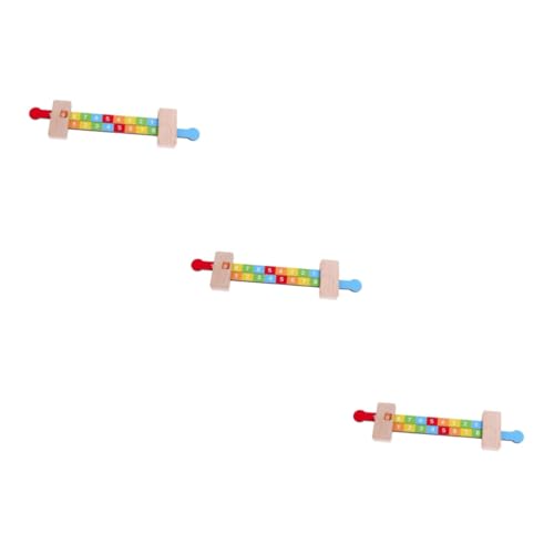VICASKY 3st Mathe-Spielzeug Spielzeuge Spielzeug Für Kinder Passendes Lineal-mathespielzeug Herrscher Der Kindergarten-grundschule Mathe-lehrmittel Für Kinder Kinderspielzeug Bambus von VICASKY