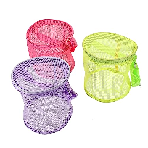 VICASKY 3st Strand Aufbewahrungstasche Für Den Strand -Tragetasche Strand-mesh-Tasche Strand Strandspielzeugtasche Für -strandtaschen Für Mädchen PVC von VICASKY