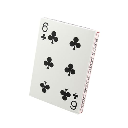 VICASKY 4 Kartenspiel Spielen Pokerkarte Aus Papier Heimspiel Brettspiel-Poker Große Spielkarten Poker-kartenspiel Kreative Pokerkarten Weiß von VICASKY