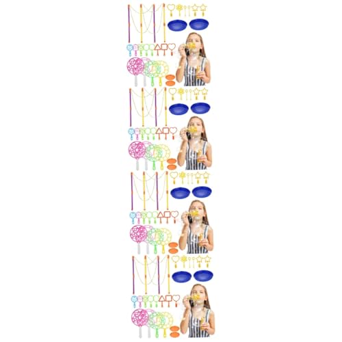 VICASKY 4 Sätze Blasenshow-Tool Blasen Machen Spielzeug Seifenblasengebläse für Kleinkinder Blasenwirbelr Seifenblasenspielzeug Seifenblasenset Werkzeug Blasenstöcke große Blasenstäbe pp von VICASKY