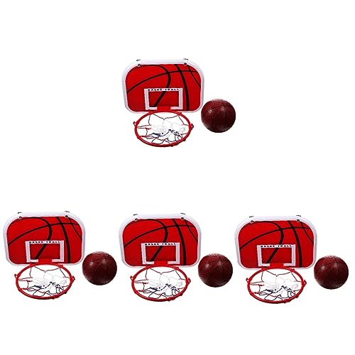 VICASKY 4 Sätze Hängender Basketballkorb Junge Indoor-Spielzeug Indoor-basketballkorb Kinder-Basketball-Rack-kit Jungenzimmer Dekor Basketball- Für Jungen Kinderspielzeug Abs，， von VICASKY