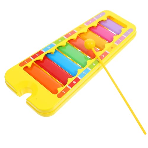 VICASKY 4 Sätze Kindermusik-schlaginstrumente Xylophon Klopft Klavier Glockenspiel Xylophon Musikinstrumente Schlägel Percussion Xylophon Musikspielzeug Für Vorschulkinder Metall von VICASKY