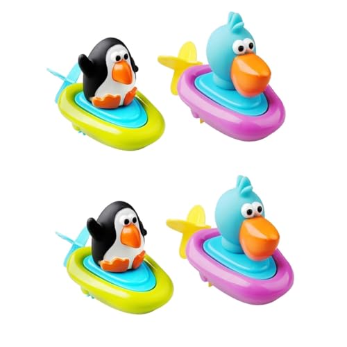 VICASKY 4 Stück Badespielzeug aufziehen Kinder wasserspielzeug kinderwasserspielzeuge Squeaking Bath Toys Badespielzeug für Babys Kinderspielzeug Spielzeug Badewanne Spielzeug von VICASKY