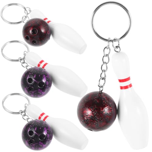 VICASKY 4 Stück Bowling Schlüsselanhänger mit Detailreichem Design Dekorative Anhänger für Taschen und Rucksäcke Leichte und Kompakte Mini Bowlingkugeln als Mitgebsel und Partydekoration VICASKY 4 Stück Bowling Schlüsselanhänger mit Detailreichem Design Dekorative Anhänger für Taschen und Rucksäcke Leichte und Kompakte Mini Bowlingkugeln als Mitgebsel und Partydekoration von VICASKY