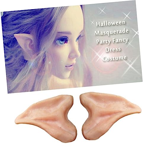 VICASKY 4 Stück Elfenohren Maskerade-Party-Ohren Falsche Ohren Gefälschte Ohrstöpsel Halloween-Cosplay-zubehör Halloween-vampirohren Cosplay-Ohr Zubehör Abs Anime-Ohr Halloween-Ohren von VICASKY