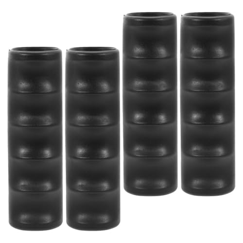 VICASKY 4 Stück Griffabdeckung Rollstuhl zubehör handgriffe für senioren rutschfeste Handgriffe Rollstuhl Griff Handgriffe für Rollstühle Rollstuhlabdeckung Rollstuhlgriffe PVC Black von VICASKY