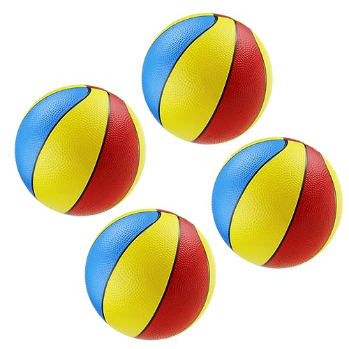 VICASKY 4 Stück Kinderspielzeug für Toys pufferball Toys for Kid Toys Bunter Basketball Ballspiele spielzeuge aufblasbarer Ball Kinderbasketball von VICASKY