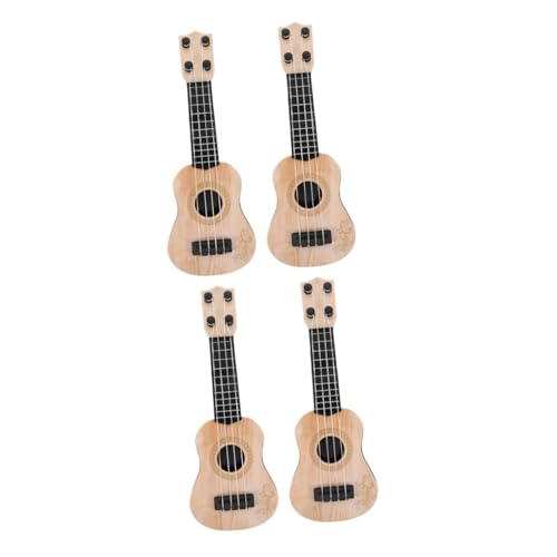 VICASKY 4 Stück Mini-Ukulele Musikspielzeug für Kindergitarre Ukulele-Modell für Kleinkinder kinderinstrumente musikinstrumente für Kinder Kinderspielzeug Jungs-Spielzeug Kinder-Ukulele von VICASKY