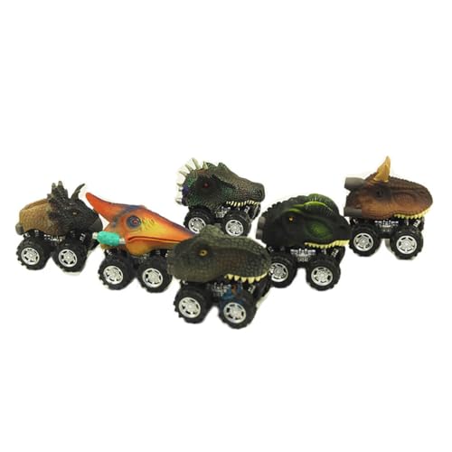 VICASKY 4 Stück Pull Back Auto Spielzeug Spielzeug Dinosaurier Auto Spielzeug Mini Auto Spielzeug Dinosaurier Modell Kinder Pädagogisches Spielzeug Frühes Lernspielzeug von VICASKY