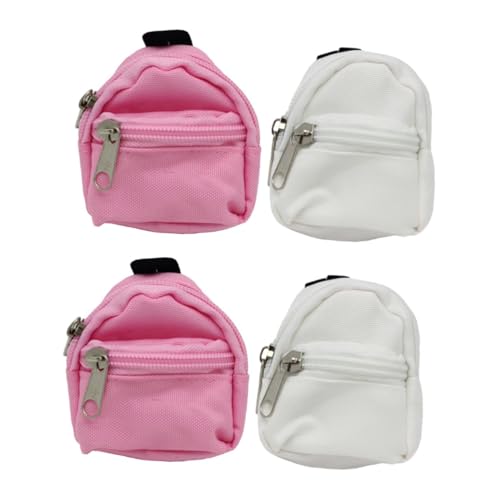 VICASKY 4 Stück Simulation Schultasche kinderspielzeug Kinder Spielzeug Mädchen Geldbörsen Rucksäcke für Mädchen Mädchenrucksack Mini-Rucksack Kostümschmuck Mini-Puppentasche Stoff von VICASKY