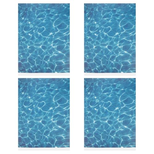 VICASKY 4 Stück Simulierte Wassertextur Papier Wassertisch Puppenhaus Wassertextur Bachlandschaft Wassereffekt Wellen Wassertextur Für Modelle Meereswelle DIY Seeszene von VICASKY