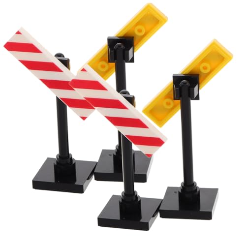 VICASKY 4 Stück Teiliges DIY Verkehrszeichen Spielset für Realistische Warnschilder und Barrieren Fördert Kreativität Lernen und Rollenspiel mit Robusten Kleinen Bausteinen für VICASKY 4 Stück Teiliges DIY Verkehrszeichen Spielset für Realistische Warnschilder und Barrieren Fördert Kreativität Lernen und Rollenspiel mit Robusten Kleinen Bausteinen für von VICASKY