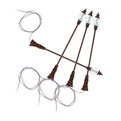 VICASKY 4 Stück Teiliges Miniatur Straßenlaternen Modell aus Stabilem Abs Langlebige Mini Haus Straßenlampen Dekor für Puppenhaus Modellbahn Zubehör und Miniatur Landschaftsgestaltung VICASKY 4 Stück Teiliges Miniatur Straßenlaternen Modell aus Stabilem Abs Langlebige Mini Haus Straßenlampen Dekor für Puppenhaus Modellbahn Zubehör und Miniatur Landschaftsgestaltung von VICASKY