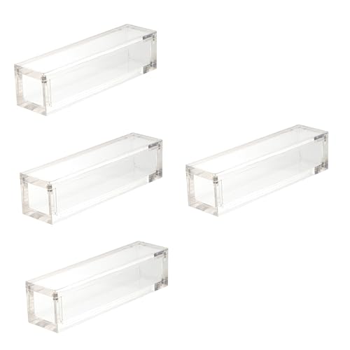 VICASKY 4 Stück für Würfel Würfel-Organizer kompakter Würfelhalter küche für die küche Würfel Vitrine Magnetisches Würfeletui Acryl von VICASKY