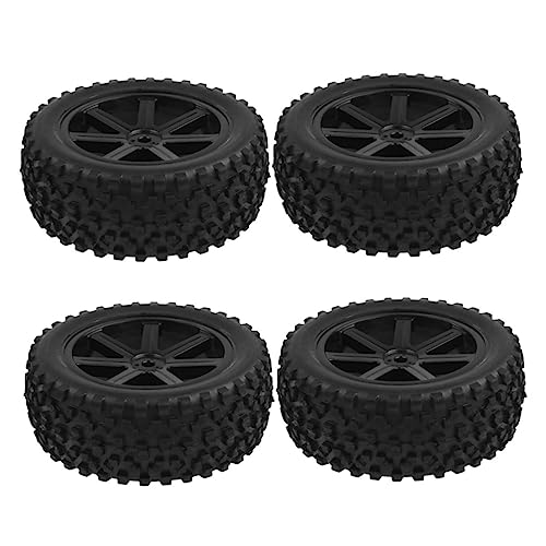 VICASKY 4 Stück kleine Spielzeugteile kleine Spielzeugräder Räder für Geländewagen Autozubehör für Automobilräder Off-Road Vehicle Wheels Car Toy Parts Radmodell Teile Auto Spielzeug Black von VICASKY