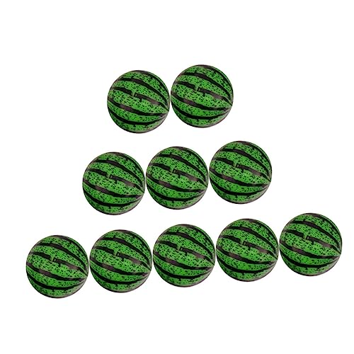 VICASKY 40 STK Hüpfender Ball Wasserball aufblasen Wassermelonen-Hüpfbälle Pool-Spielzeugball Pool Toys for hühner Spielzeug Ballspielzeug Spielen Hüpfball Wassermelone Plastik Green von VICASKY