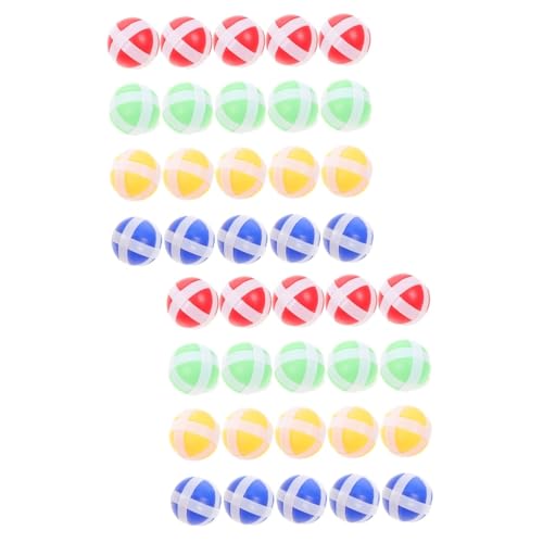 VICASKY 40 STK Klebriger Ball Klebrige Bälle Für Kinder Spielzeug Dartspielzubehör Für Kinder Bälle Für Dartscheiben Aus Stoff Klebrige Kugeln Für Dartscheibe Klebrige Wandkugeln Nylon von VICASKY