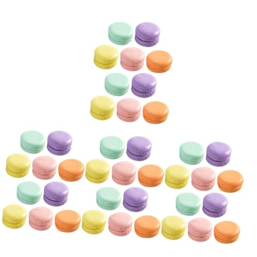 VICASKY 40 STK Künstliche Macarons Dekor Künstlicher Keks Gefälschter Kuchen Cookies-Modell Schüsseln Schnapsgläser Für Desserts Macaron-Modell Simulationsküchenspielzeug Donuts-Modell PVC von VICASKY