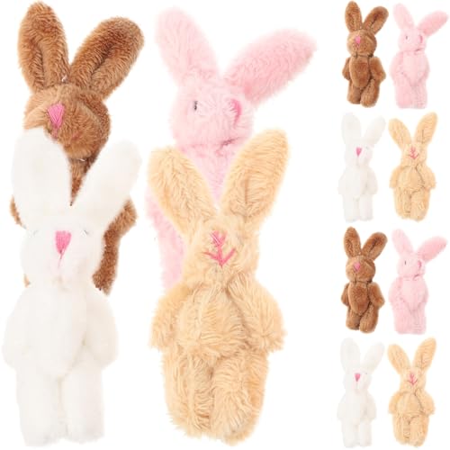 VICASKY 40 STK Plüschhasenpuppe Mini-Kaninchen-Stofftier Kinder Stoffhasen Mini-Tierspielzeug Kleiner Hase hasenkuscheltiere Hasen stofftier Hase Babyspielzeug Hasenornamente kurzer Plüsch von VICASKY