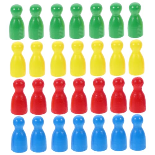 VICASKY 40 Stück Schach Für Brettspiel Schach Ersatz Spielkomponente Schachbrett Schach Spielmarken Schachbrett Zubehör Brettspiele Bauern Spielfiguren Zubehör Für Brettspiele Holz von VICASKY