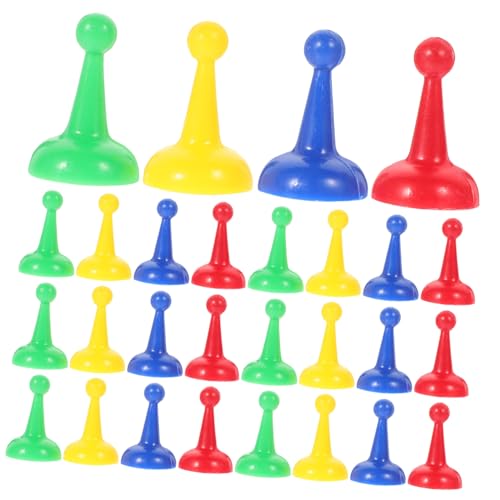 VICASKY 40 Stück Spielsteine Brettspielfiguren Schach Spielmarken Brettspiele Spielzeug Tabletop-spielkomponente Tischmarker Spielzubehör Plastik von VICASKY