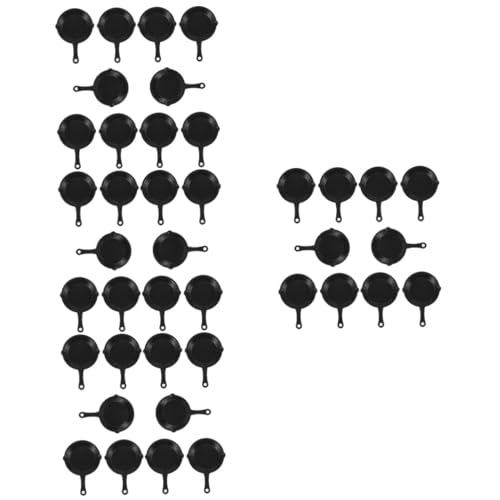 VICASKY 40 Stück Teiliges Miniatur Bratpfannen Kunststoff Modell Pfannen für Puppenhaus Dekoration DIY Küchenzubehör Leicht Handlich mit Aufhängevorrichtung Sicher und Kompakt VICASKY 40 Stück Teiliges Miniatur Bratpfannen Kunststoff Modell Pfannen für Puppenhaus Dekoration DIY Küchenzubehör Leicht Handlich mit Aufhängevorrichtung Sicher und Kompakt von VICASKY