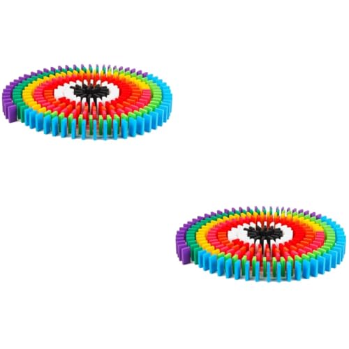 VICASKY 400 STK Domino-Bausteine Kinder-Spielzeug-Fliesen-Rennspiele Domino-Spiel Kinder intelligentes Spielzeug für Kinder kindergeschenke Spielzeuge Holzbausteine Hölzern von VICASKY