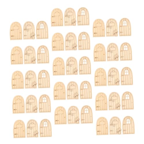 VICASKY 45 Stück Teiliges -Bastelset aus Holz Naturbelassen mit Fenstern Miniatur Wichteltüren für DIY Garten- Puppenhaus Weihnachtsdeko Stabile Glatte Verarbeitung Vielseitig Einsetzbar VICASKY 45 Stück Teiliges -Bastelset aus Holz Naturbelassen mit Fenstern Miniatur Wichteltüren für DIY Garten- Puppenhaus Weihnachtsdeko Stabile Glatte Verarbeitung Vielseitig Einsetzbar von VICASKY