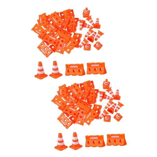VICASKY 48 Mini Verkehrskegel und Absperrzaun Teilig Lehrreiches Mini Baustellen für Kognitive Entwicklung und Rollenspiele VICASKY 48 Mini Verkehrskegel und Absperrzaun Teilig Lehrreiches Mini Baustellen für Kognitive Entwicklung und Rollenspiele von VICASKY