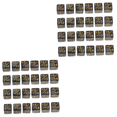 VICASKY 48 Teiliges Acryl Würfel Token mit Plus Minus Zeichen Mehrseitige Spielwürfel für Kartenspiele Lernspielzeug für Langlebig für Brettspiel Zubehör VICASKY 48 Teiliges Acryl Würfel Token mit Plus Minus Zeichen Mehrseitige Spielwürfel für Kartenspiele Lernspielzeug für Langlebig für Brettspiel Zubehör von VICASKY