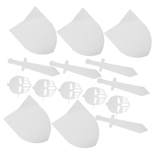 VICASKY 5 Sätze DIY Ritter Schild Maske aus Leichtem Karton Bemalbar Ergonomisch für Kleine Hände Kreative Party Bastelsets für Halloween Rollenspiele und Kinderpartys VICASKY 5 Sätze DIY Ritter Schild Maske aus Leichtem Karton Bemalbar Ergonomisch für Kleine Hände Kreative Party Bastelsets für Halloween Rollenspiele und Kinderpartys von VICASKY