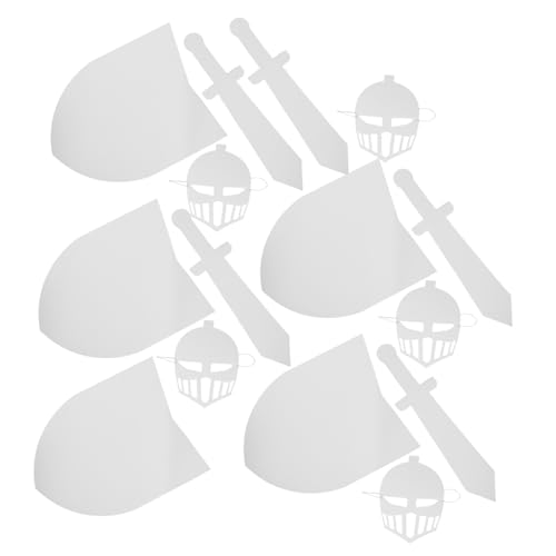 VICASKY 5 Sätze DIY Ritter Schild Maske für Bemalbares Karton Rollenspiel Zubehör Vielseitige Bastelsets für Halloween Kostüme Fasching Geburtstagsfeiern und Kreative Partyaktivitäten VICASKY 5 Sätze DIY Ritter Schild Maske für Bemalbares Karton Rollenspiel Zubehör Vielseitige Bastelsets für Halloween Kostüme Fasching Geburtstagsfeiern und Kreative Partyaktivitäten von VICASKY