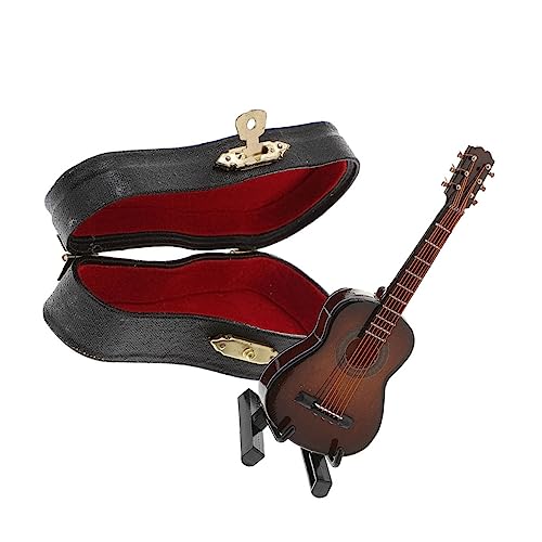 VICASKY 5 Sätze Gitarrenmodell Musikinstrumente für Kinder Miniaturdekoration Klassische Gitarre Classical Guitar Spielzeug Mini-Gitarre Miniatur-Gitarren-Dekor winzige Gitarre Kupferdraht von VICASKY