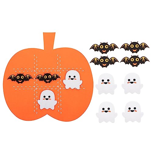 VICASKY 5 Sätze Halloween Matte Kidcraft-Spielset DIY-Halloween Spielmatten aus Halloween Pumpkin halloweenkürbis Spielzeug Halloween-Accessoires Party-Requisiten gefühlt von VICASKY