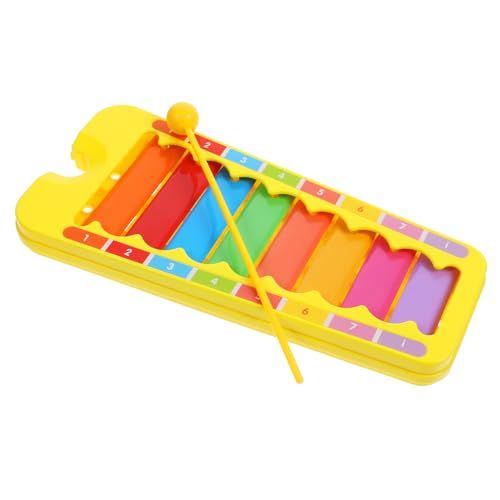 VICASKY 5 Sätze Kindermusik-Schlaginstrumente musikinstrumente Musical Instruments -Xylophon Xylophon klopft Klavier kognitives Spielzeug Perkussionsspielzeug für Kinder Metall Blue von VICASKY