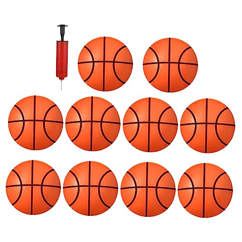 VICASKY 5 Sätze Kleiner Basketball Outdoor-spielset Aufblasbares Basketballspielzeug Mikrospielzeug Wannenspielzeug Poolball-Spielzeug Kleinkindspielzeug Völkerball Bälle Spielzeuge PVC von VICASKY